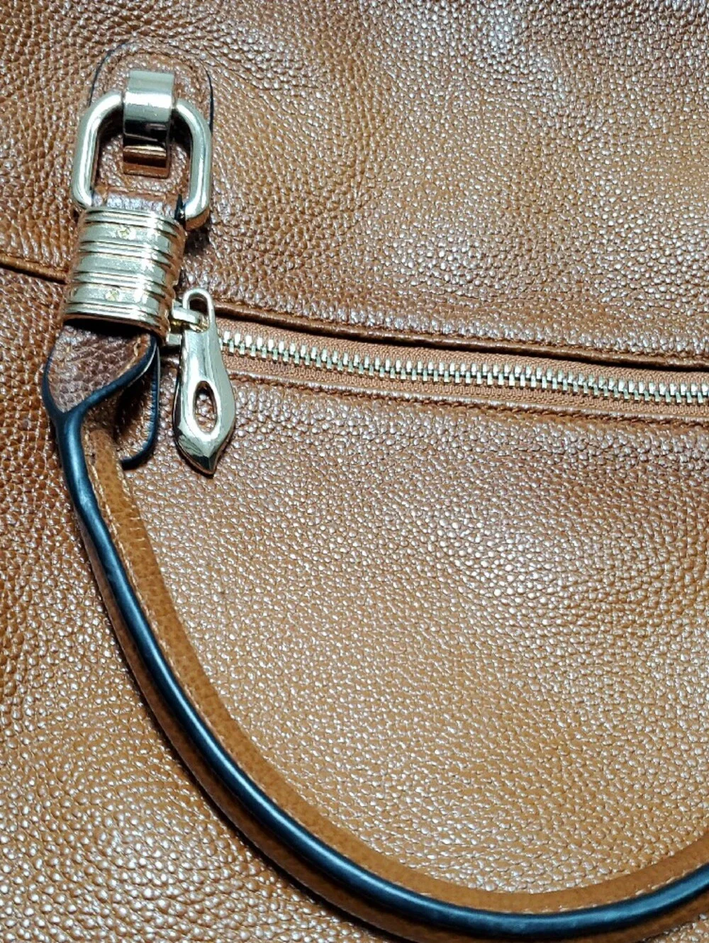 Leather Satchel Handbag in Brown - Classic Women's Bag